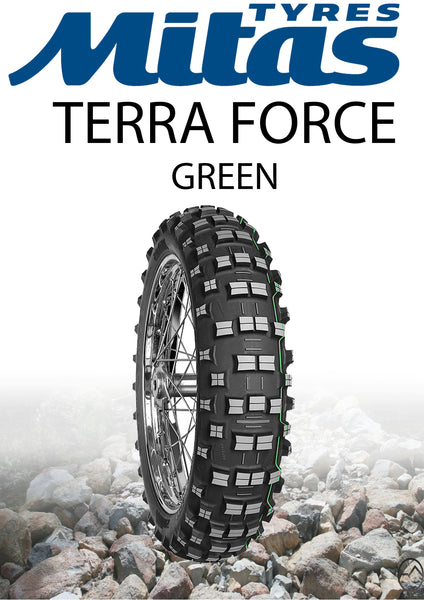 Mitas TERRA FORCE EF Single Green 140/80-18 | Just Bike Tyre