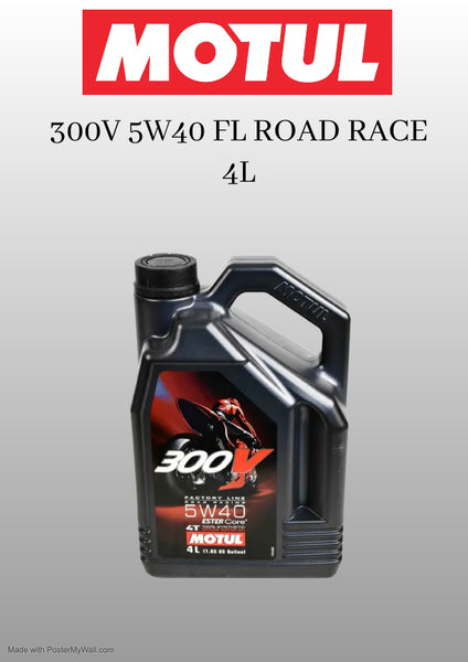 MOTUL 300V 5W40 FL ROAD RACE 4L | Just Bike Tyre