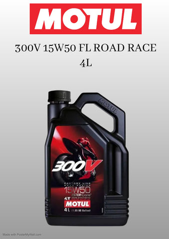 MOTUL 300V 15W50 FL ROAD RACE 4L