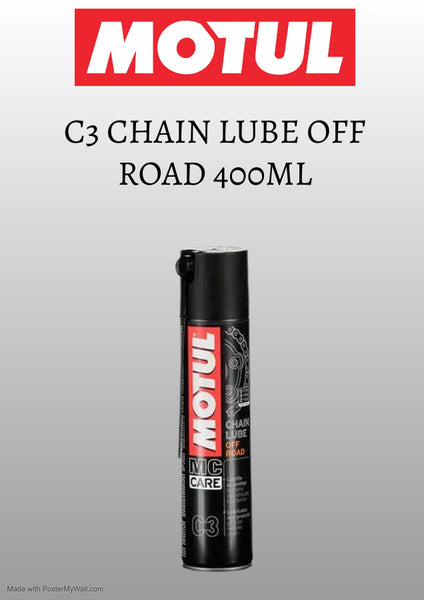 Motul C3 Chain Lube Off Road Grasso Catena Spray 400ml Moto Enduro Cross Trial - Foto 12