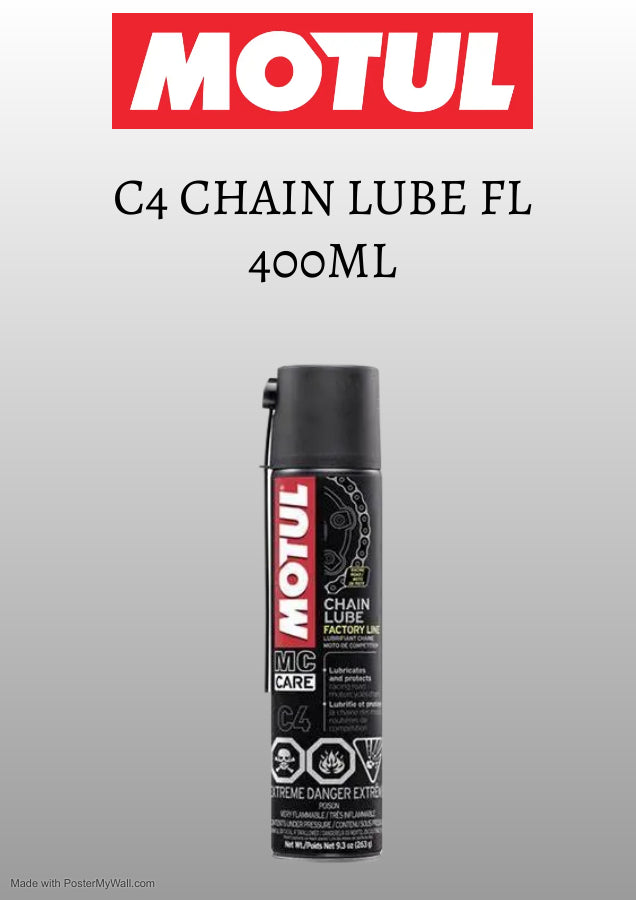 MOTUL C4 CHAIN LUBE FACTORY LINE 400ML Just Bike Tyre